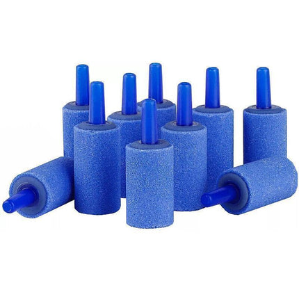 10Pcs Air Stone Aerator Diffusers for Aquarium Oxygen Bubbles - Black.