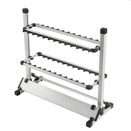 12/24 Hole Multi Functional Fishing Rod Holder Storage Rack Display Organizer - 12Holes.