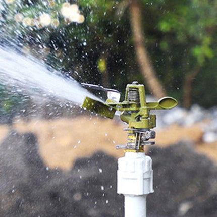 360 Degrees Alloy Sprinkler Head Garden Lawn Rotating Nozzle Adjustable Angle Durable.