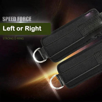 Aolikes Weight Lifting Ankle D-Ring Strap Cable Kickbacks Attachment Gym Leg - Left.