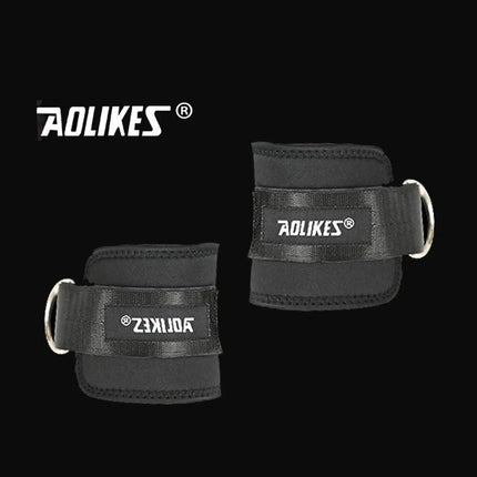 Aolikes Weight Lifting Ankle D-Ring Strap Cable Kickbacks Attachment Gym Leg - Left.