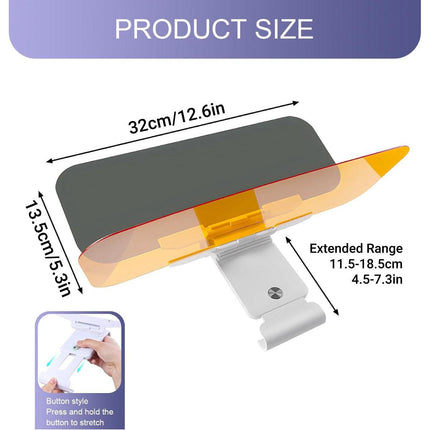 Day Night Anti Glare Sun Visor Mirror High Beam Shield Driver Eye Protection.