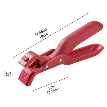 2PCS Anti Slip Silicone Heat Resistant Plate Bowl Clip Holder Kitchen Tool - Green.