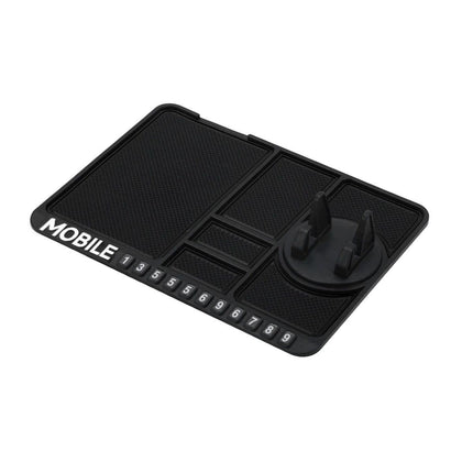 Car Mobile Phone Holder Dashboard Mount Mat Non Slip Grip Stand Anti-Slip Pad - Black.