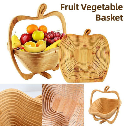 Wooden Fruit and Vegetable Storage Basket for Kitchen Organizing Home Storage.