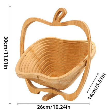 Wooden Fruit and Vegetable Storage Basket for Kitchen Organizing Home Storage.