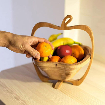 Wooden Fruit and Vegetable Storage Basket for Kitchen Organizing Home Storage.