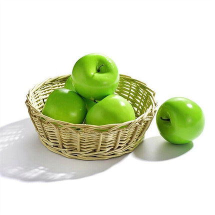 10 X Artificial Green or Red Apples for Home Party Wedding and Shop Decor - Green.