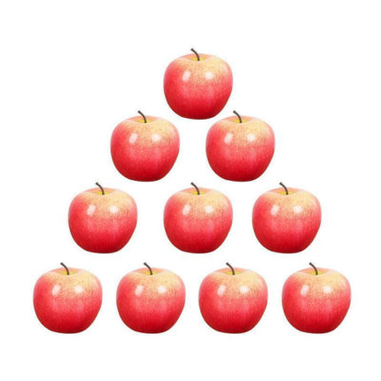 10 X Artificial Green or Red Apples for Home Party Wedding and Shop Decor - Green.