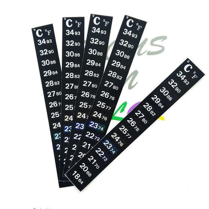 UPTO 10x Aquarium Thermometer Fish Tank Sticker Temperature Strip Dual Scale HOT - 1PC.