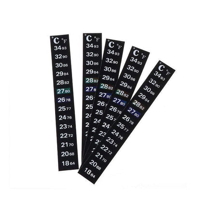 UPTO 10x Aquarium Thermometer Fish Tank Sticker Temperature Strip Dual Scale HOT - 1PC.
