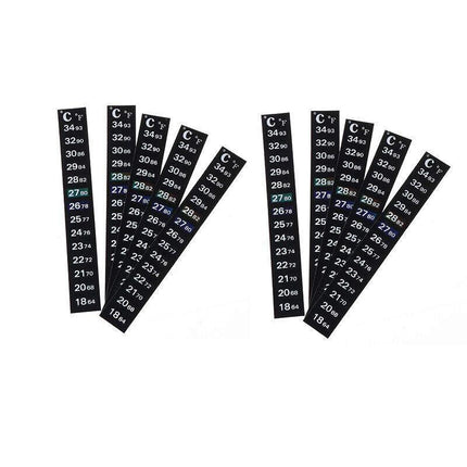 UPTO 10x Aquarium Thermometer Fish Tank Sticker Temperature Strip Dual Scale HOT - 1PC.