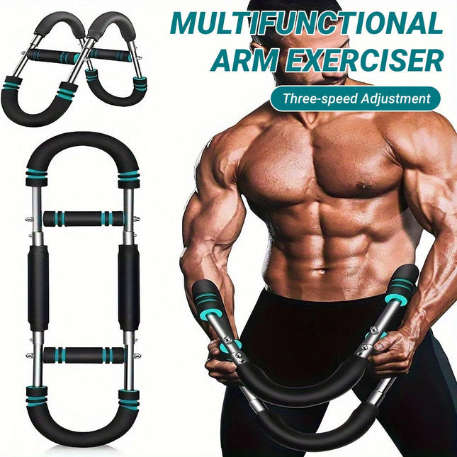 Multi Functional U Shaped Arm Strength Trainer Adjustable Home Exercise Device.