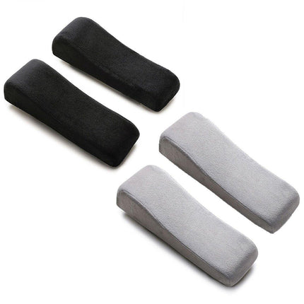 2PCS Elbow Arm Rest Cushion Chair Armrest Pads Memory Foam Office Support Pillow - Grey.