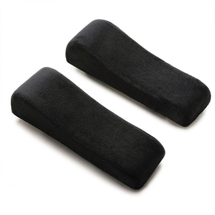 2PCS Elbow Arm Rest Cushion Chair Armrest Pads Memory Foam Office Support Pillow - Grey.