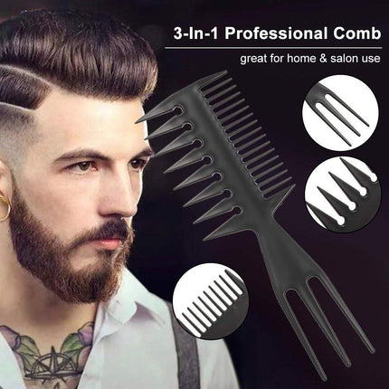 3 in 1 Hair Comb Styling Tool for Salon and Home Use Professional Quality.
