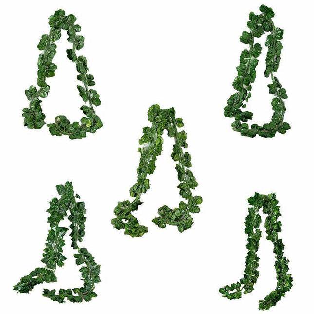 12 X 2M Artificial Ivy Vine Fake Foliage Flower Hanging Leaf Garland Plant Party - Begonia Leaves.