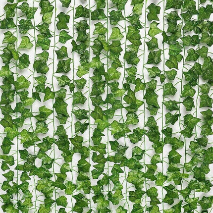 12 X 2M Artificial Ivy Vine Fake Foliage Flower Hanging Leaf Garland Plant Party - Watermelon Leaves.