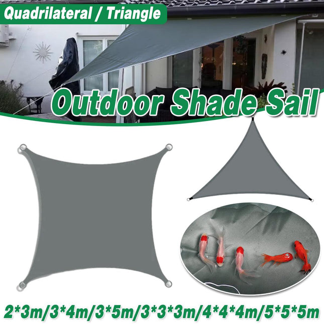 Waterproof Outdoor Shade Sail Garden Sun Canopy UV Protection Patio Awning Cloth - 4x4x4m Triangle.