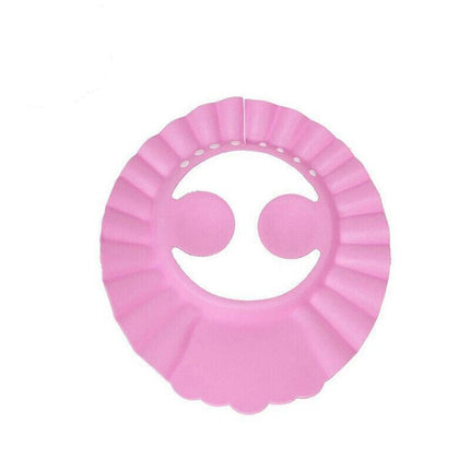 Adjustable Shampoo Shield Bath Hat with Ear Cover for Hair Washing Protection - Yellow.