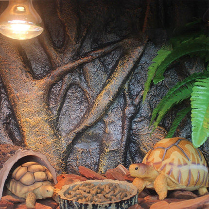 Pet Reptile Tank Board 3D Foam Backgrounds and Habitat Decoration 9 Styles - E.