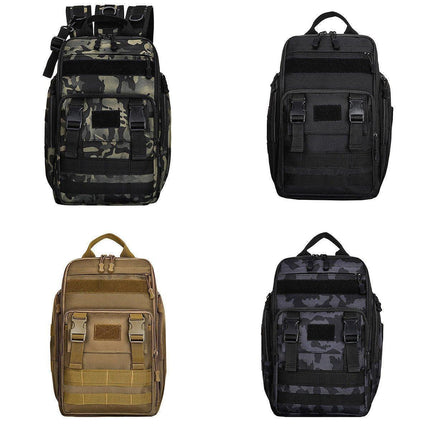 Fishing Tackle Backpack Storage Bag Shoulder Fishing Gear Bags Outdoor Backpack - Night Camouflage.
