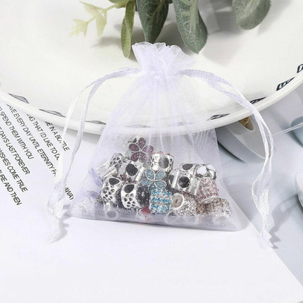 Organza Bag Sheer Bags Jewellery Wedding Candy Packaging Sheer Bags 10*15 cm - Gold.