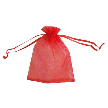 50PCS Organza Bag Sheer Bags Jewellery Wedding Candy Packaging Sheer Bags 10*15 cm - Yellow/50PCS.