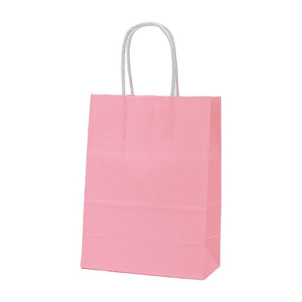 20pcs Small Kraft Paper Gift Bags with Handles for Shopping Party Favour - Blue.
