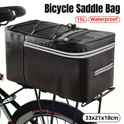 Bike Saddle Bag Waterproof Cycling Tail Bag Backseat Storage Riding Equipment.