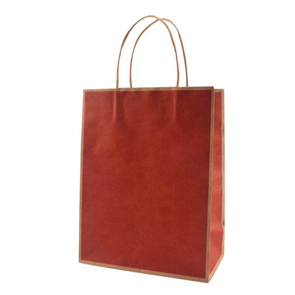 Gift Kraft Paper Bags for Packaging and Takeaway 50PCS - Black-27*32*11cm.
