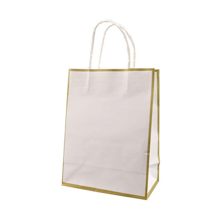 Gift Kraft Paper Bags for Packaging and Takeaway 50PCS - Black-27*32*11cm.