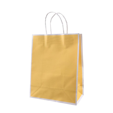 Gift Kraft Paper Bags for Packaging and Takeaway 50PCS - Black-27*32*11cm.