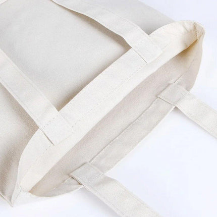 5PCS Canvas Tote Bag Cotton Blank DIY Shopping Shoulder Bags - Black 30*35cm.