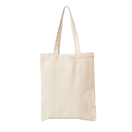 5PCS Canvas Tote Bag Cotton Blank DIY Shopping Shoulder Bags - Black 30*35cm.