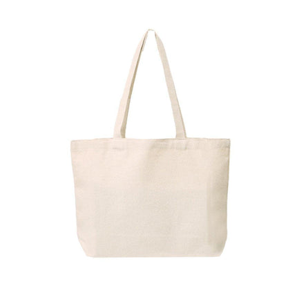 5PCS Canvas Tote Bag Cotton Blank DIY Shopping Shoulder Bags - Black 30*35cm.