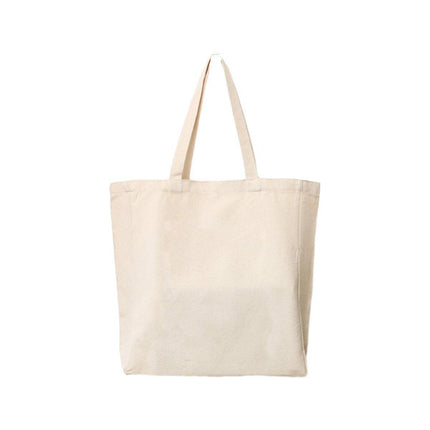 5PCS Canvas Tote Bag Cotton Blank DIY Shopping Shoulder Bags - Black 30*35cm.