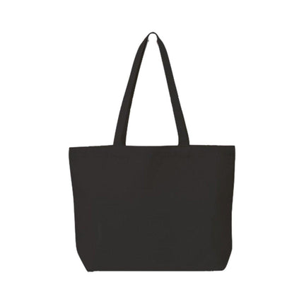5PCS Canvas Tote Bag Cotton Blank DIY Shopping Shoulder Bags - Black 30*35cm.