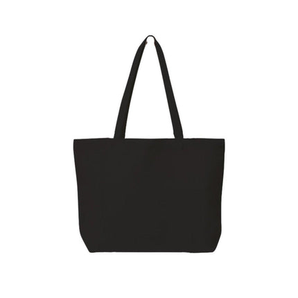 5PCS Canvas Tote Bag Cotton Blank DIY Shopping Shoulder Bags - Black 30*35cm.