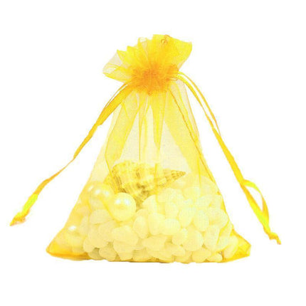 50 pcs Organza Bag Sheer Bags Jewellery Wedding Candy Packaging Sheer Bags 7*9 cm - Light Blue/50PCS.
