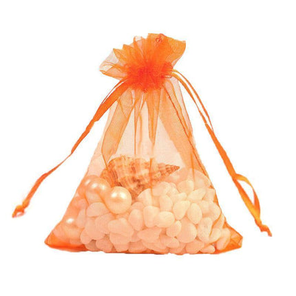 50 pcs Organza Bag Sheer Bags Jewellery Wedding Candy Packaging Sheer Bags 7*9 cm - Light Blue/50PCS.