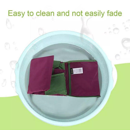 Ultra-Light Foldable Large Capacity Portable Shopping Bag with Drawstring Mouth - Black - L.