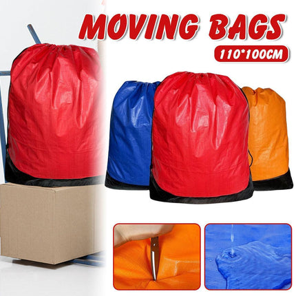 Waterproof Drawstring Moving Bag Large Packing Transfer Bag for Travel Storag - Blue.