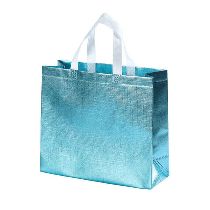 25PCS Embossed Non-Woven Tote Bag Fashion Shopping Gift Packaging Bag - Gold-40*30*12cm.