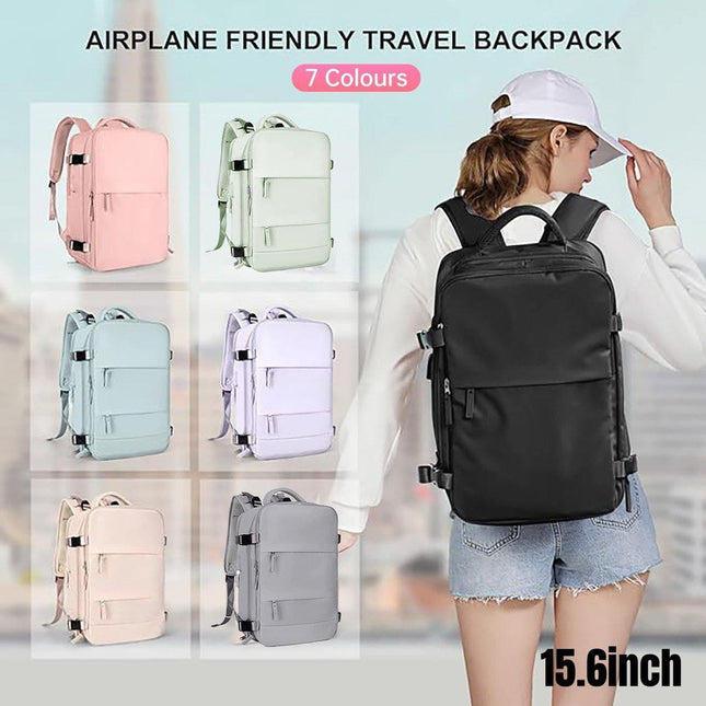 Waterproof Travel Backpack Outdoor Sports Shoulder Bag Hiking Camping Daypack - Grey.