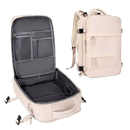 Waterproof Travel Backpack Outdoor Sports Shoulder Bag Hiking Camping Daypack - Grey.