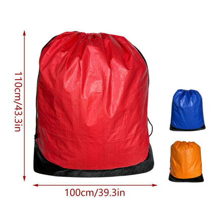 Waterproof Drawstring Moving Bag Large Packing Transfer Bag for Travel Storag - Orange.