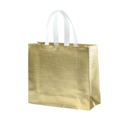25PCS Embossed Non-Woven Tote Bag Fashion Shopping Gift Packaging Bag - Red-40*30*12cm.