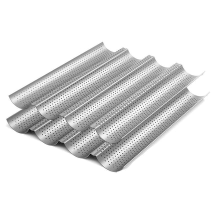 Non-stick French Baguette Pan Bread Baking Mould Loaves Mold Cooking Steel Tray.