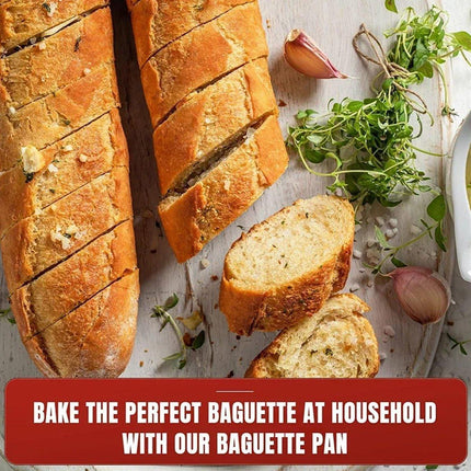 Non-stick French Baguette Pan Bread Baking Mould Loaves Mold Cooking Steel Tray.